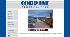 Desktop Screenshot of corpincconstruction.com
